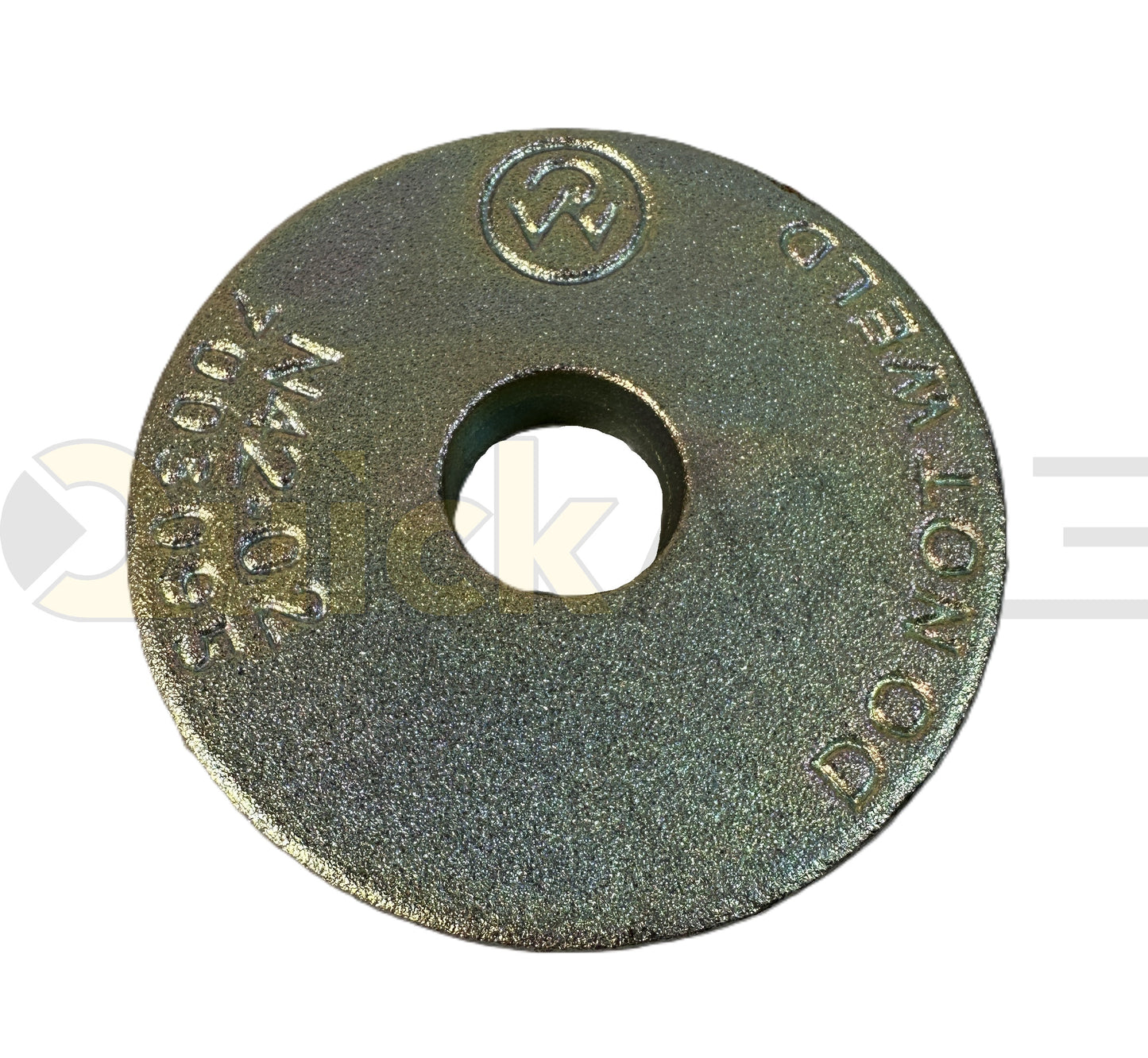 Alignment Washer, 3.63″ OD, Slotted, Yellow Zinc - 7003095