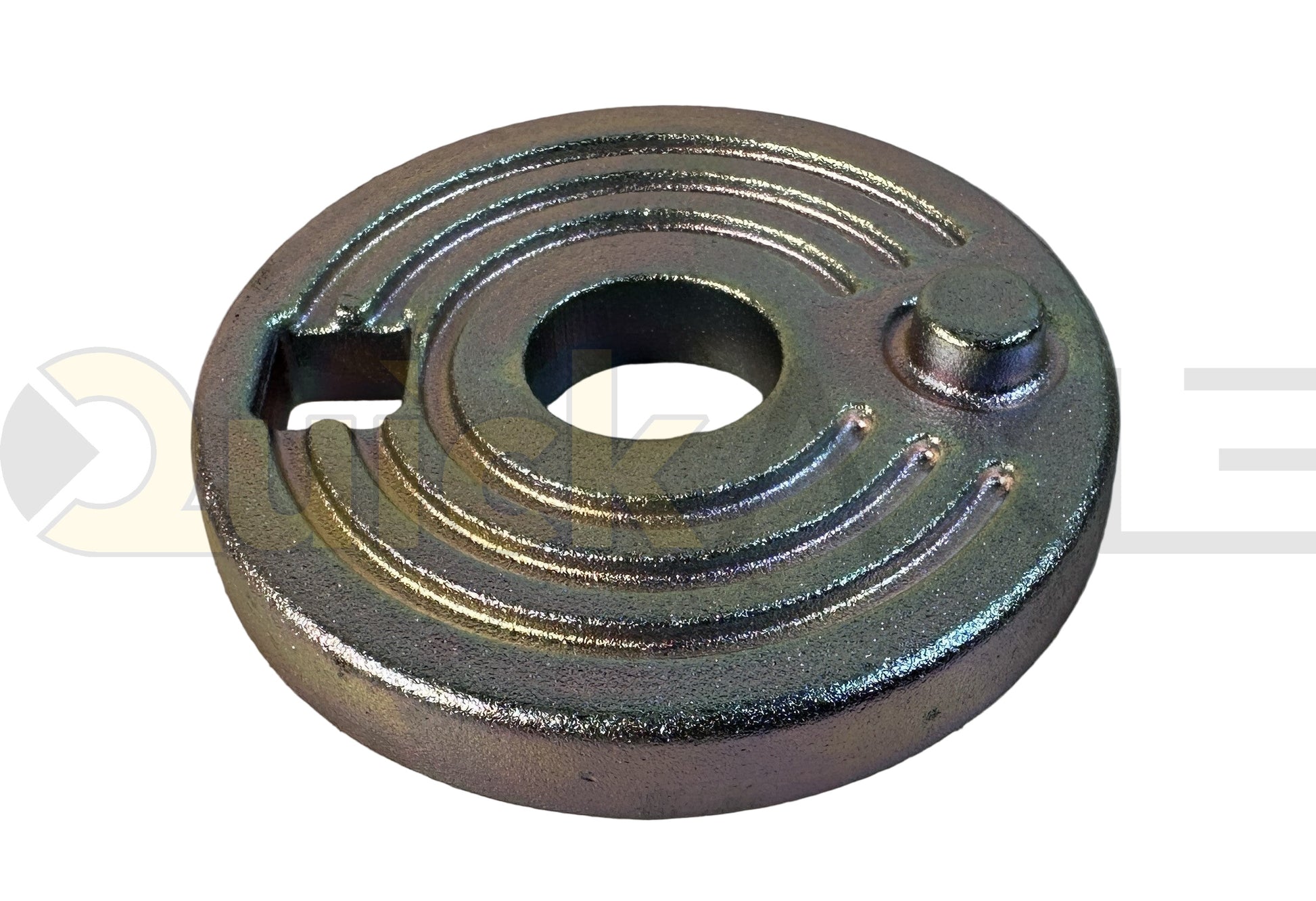 Adjuster Plate, 3.63″ OD, Slotted, Yellow Zinc - 7003096