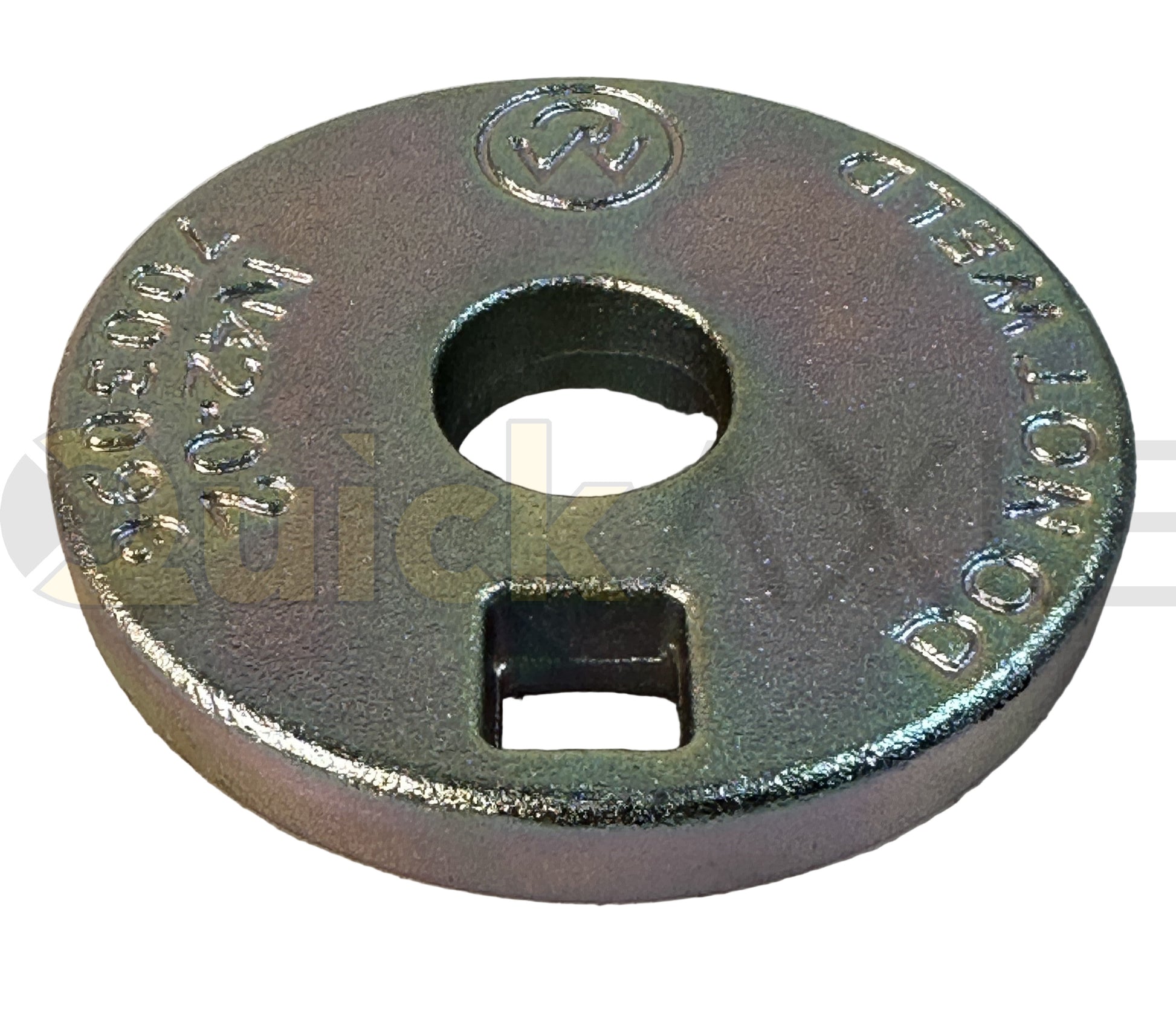 Adjuster Plate, 3.63″ OD, Slotted, Yellow Zinc - 7003096