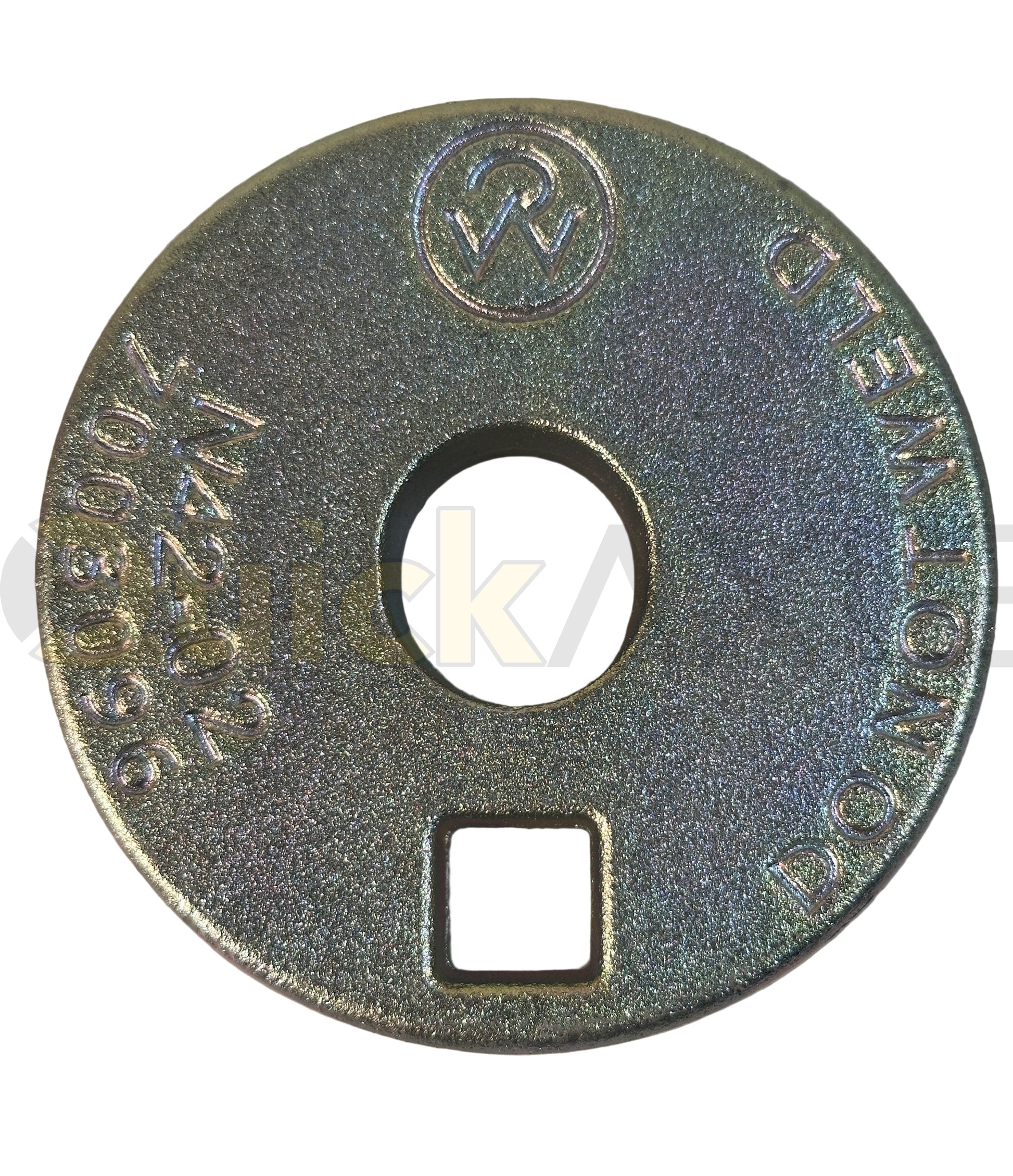 Adjuster Plate, 3.63″ OD, Slotted, Yellow Zinc - 7003096