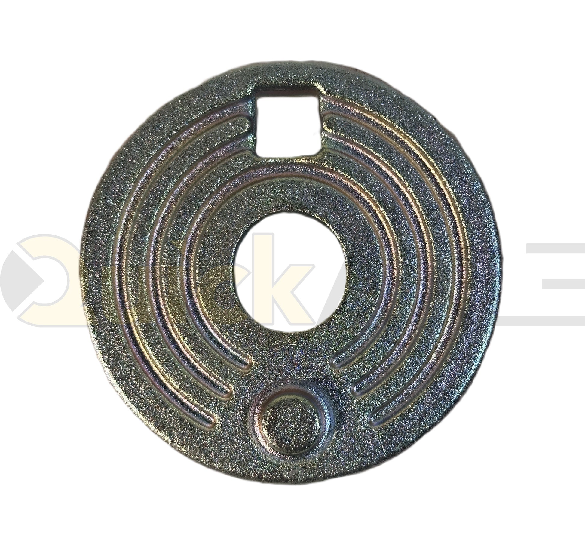 Adjuster Plate, 3.63″ OD, Slotted, Yellow Zinc - 7003096