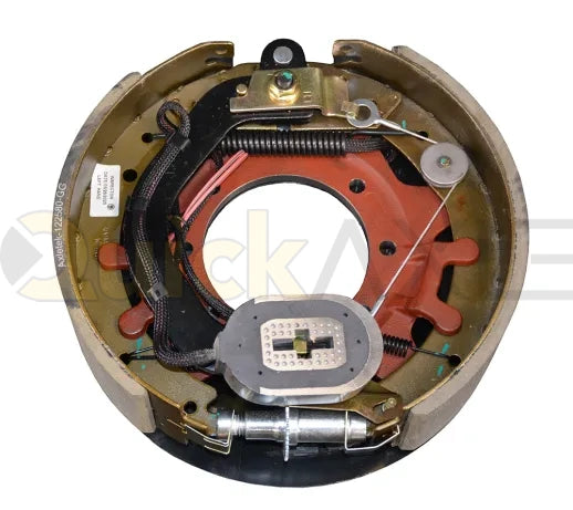 ELECTRIC BRAKE 10K GD 121/4IN X 33/8IN 7 HOLES DUST SHIELD LEFT - Axletek #B1210E-11