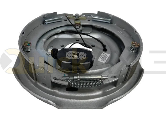 ELECTRIC BRAKE 7K 12IN X 2IN DRACOMET STANDARD WIRE (BLACK) LEFT - Axletek #B12E-81