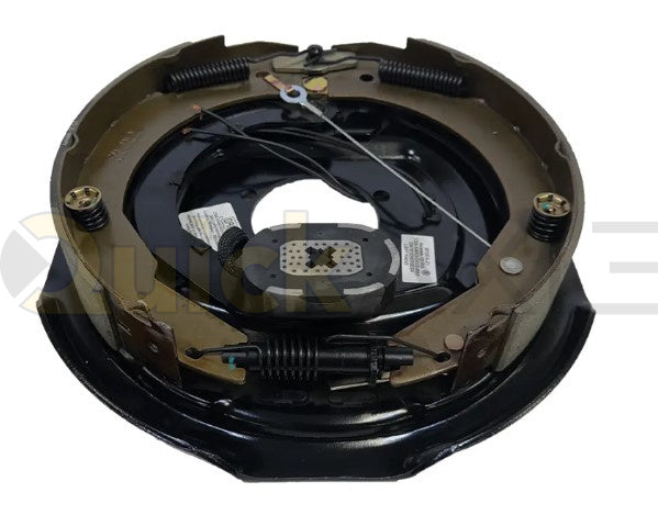 ELECTRIC BRAKE 7K 12IN X 2IN SELFADJUSTING STANDARD WIRE (BLACK) LEFT - Axletek #B12EA-21