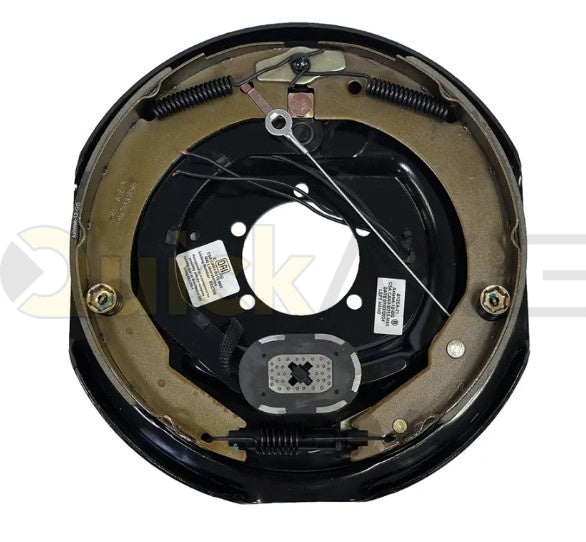 ELECTRIC BRAKE 7K 12IN X 2IN SELFADJUSTING STANDARD WIRE (BLACK) LEFT - Axletek #B12EA-21