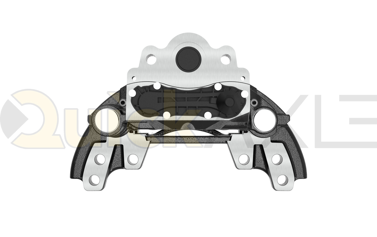 Calipers, NEW, SPPAUTO Brand, BENDIX ADB22X 0° Type, COMPLETE CALIPER LESS SHOES, LEFT (L) / 802985, B-7515
