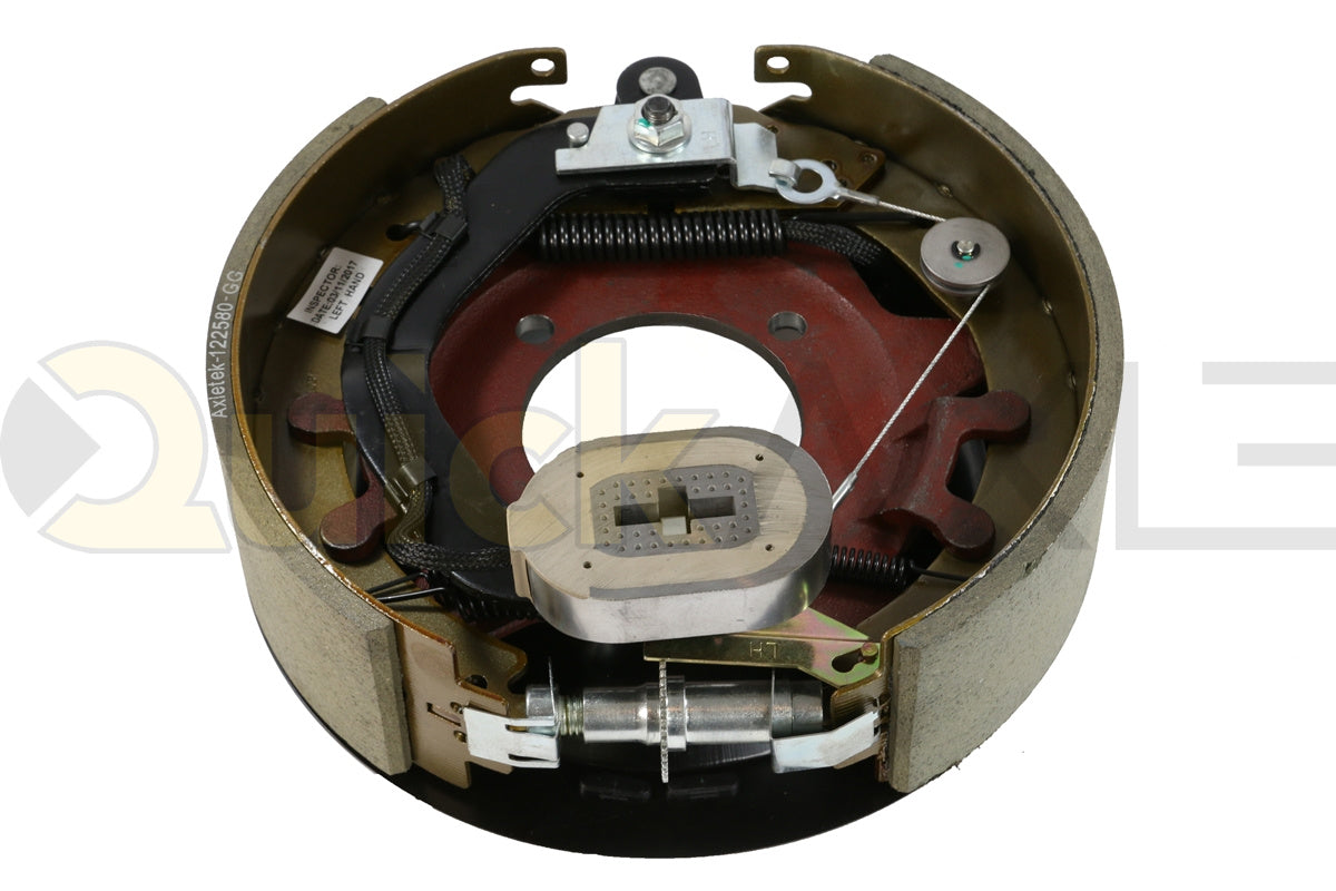 ELECTRIC BRAKE 8K 12 1/4IN X 3 3/8IN 4 HOLES DUST SHIELD LEFT - Axletek #B1208E-11