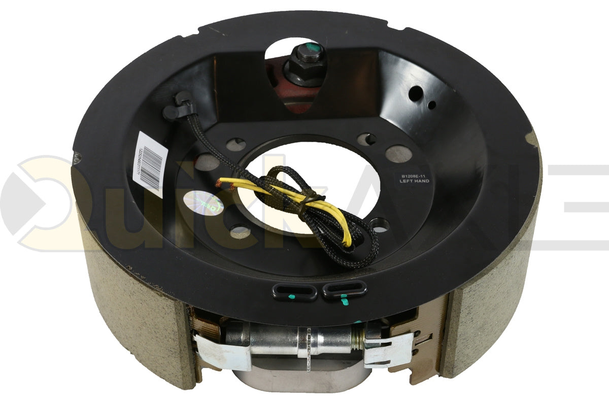 ELECTRIC BRAKE 8K 12 1/4IN X 3 3/8IN 4 HOLES DUST SHIELD LEFT - Axletek #B1208E-11