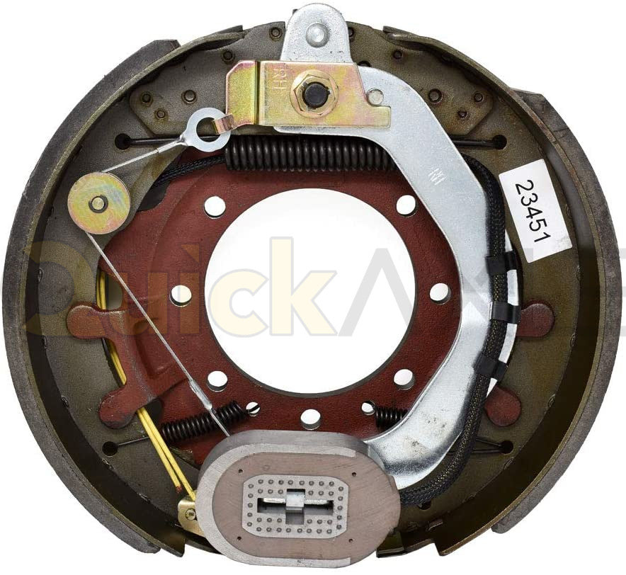 ELECTRIC BRAKE 10K GD 121/4IN X 33/8IN 7 HOLES DUST SHIELD RIGHT - Axletek #B1210E-12