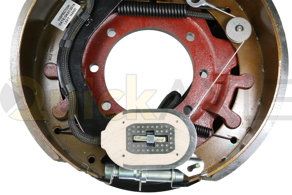 ELECTRIC BRAKE 12K GD 121/4IN X 5IN 7 HOLES DUST SHIELD LEFT - Axletek #B1212E-11
