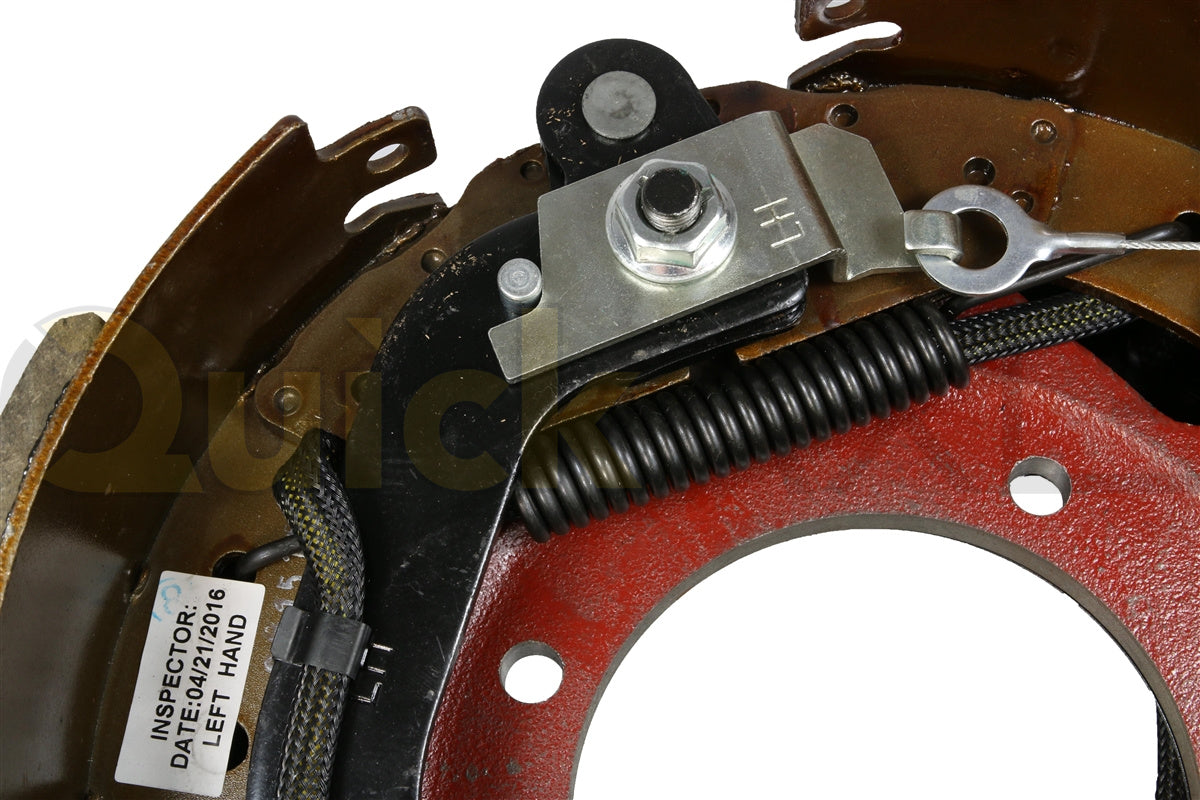 ELECTRIC BRAKE 12K GD 121/4IN X 5IN 7 HOLES DUST SHIELD LEFT - Axletek #B1212E-11