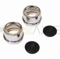 EZ LUBE GREASE CAP & PLUG CHROME  1.99 OD - Dexter #K71-315-00