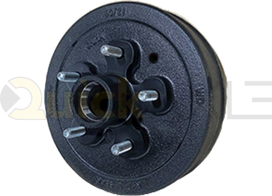 PREGREASED BRAKE DRUM KIT 3.5K 4.5IN CENTER W/ 5 LUGS - TRP #PP-RVDK-2PG
