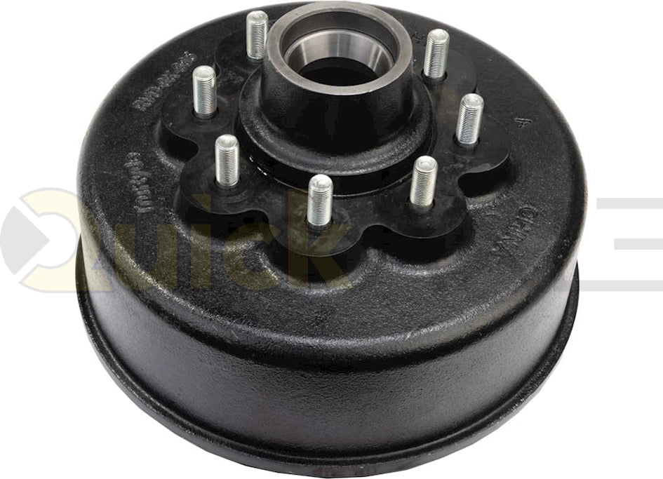 PREGREASED BRAKE DRUM KIT 7.0K 6.5IN CENTER W/ 8 LUGS - TRP #PP-RVDK-9PG