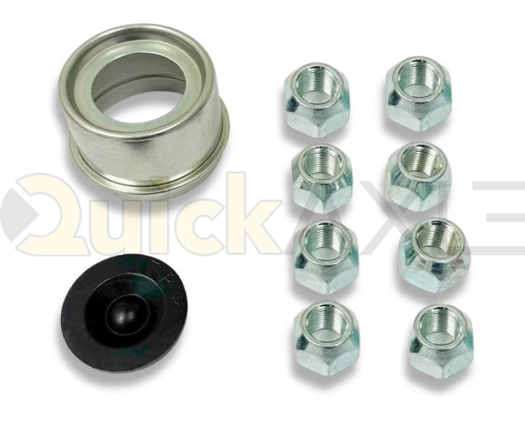 PREGREASED IDLER HUB KIT 7.0K 6.5IN CENTER W/ 8 LUGS - TRP #PP-RVIK-9PG