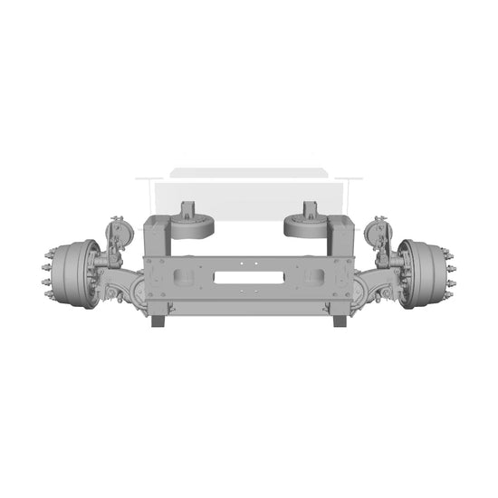 Ridewell RSS-233MMT 13.2K Self-Steering Truck Lift Axle Suspension - Weld-On - Drum Brake - 2339155