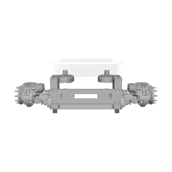 Ridewell RSS-233MMT 13.2K Truck Lift Axle Suspension - Self-Steer with Steer Locks - Weld-On - Disc Brake - 2339156S