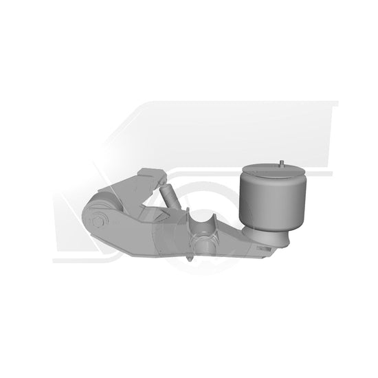 Ridewell RAR-240W Trailer Air Ride Suspension - Yoke Mount - Non-Steerable - 25,000 lb Capacity - 2400021