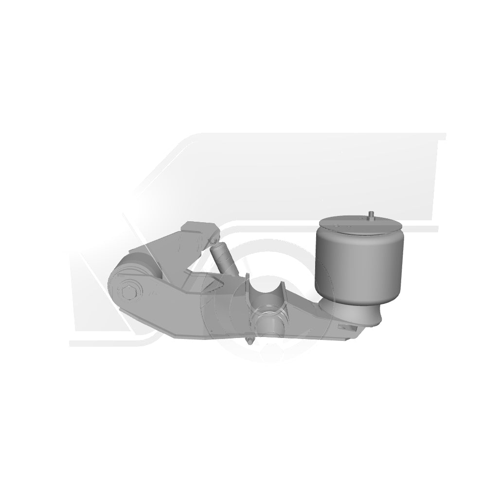 Ridewell RAR-240W Trailer Air Ride Suspension - Yoke Mount - Non-Steerable - 25,000 lb Capacity - 2400021