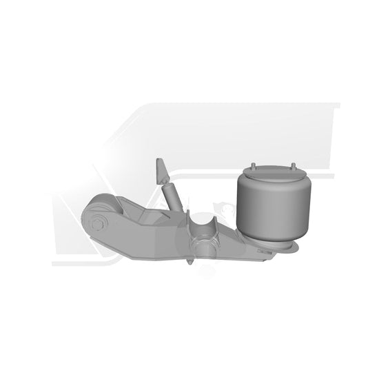 Ridewell RAR-240WHD Trailer Air Ride Suspension - Yoke Mount - Non-Steerable - 25,000 lb Capacity - 2401409