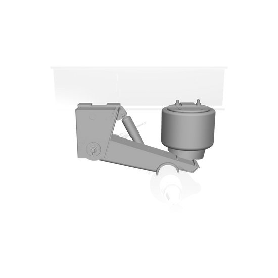 Ridewell RAR-260HT Trailer Overslung Air Ride Suspension - Non-Steerable - 25,000 lb Capacity - 2601117+E