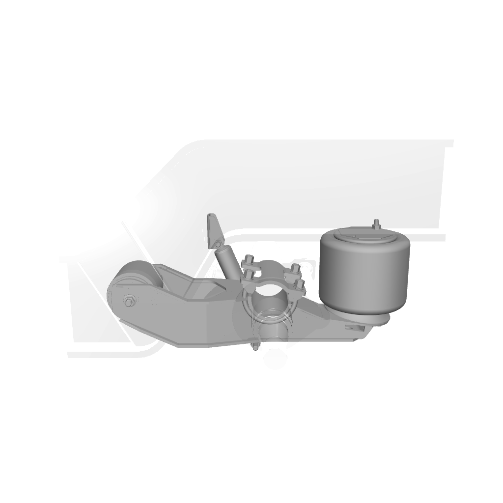Ridewell RAR-260W Trailer Air Ride Suspension - Yoke Mount - Underslung - Non-Steerable - 25,000 lb Capacity - 2601208