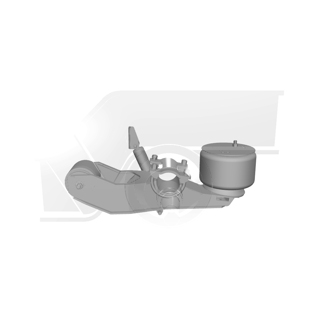Ridewell RAR-260W Trailer Air Ride Suspension - Yoke Mount - Underslung - Non-Steerable - 25,000 lb Capacity - 2607206