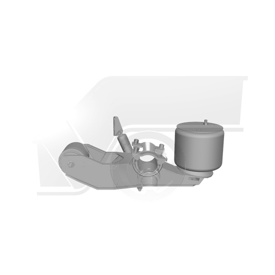Ridewell RAR-260W Trailer Air Ride Suspension - Yoke Mount - Underslung - Non-Steerable - 25,000 lb Capacity - 2607208