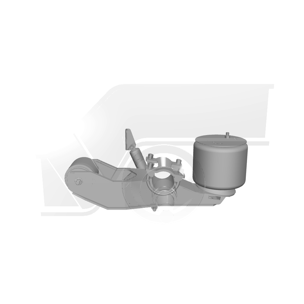 Ridewell RAR-260W Trailer Air Ride Suspension - Yoke Mount - Underslung - Non-Steerable - 25,000 lb Capacity - 2607208